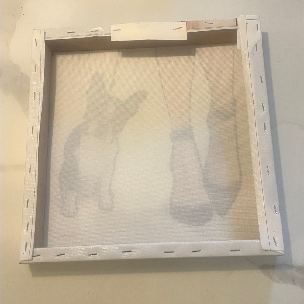 NEW Framed Canvas Art 12"x12" Boston Terrier Art - Picture 4 of 5